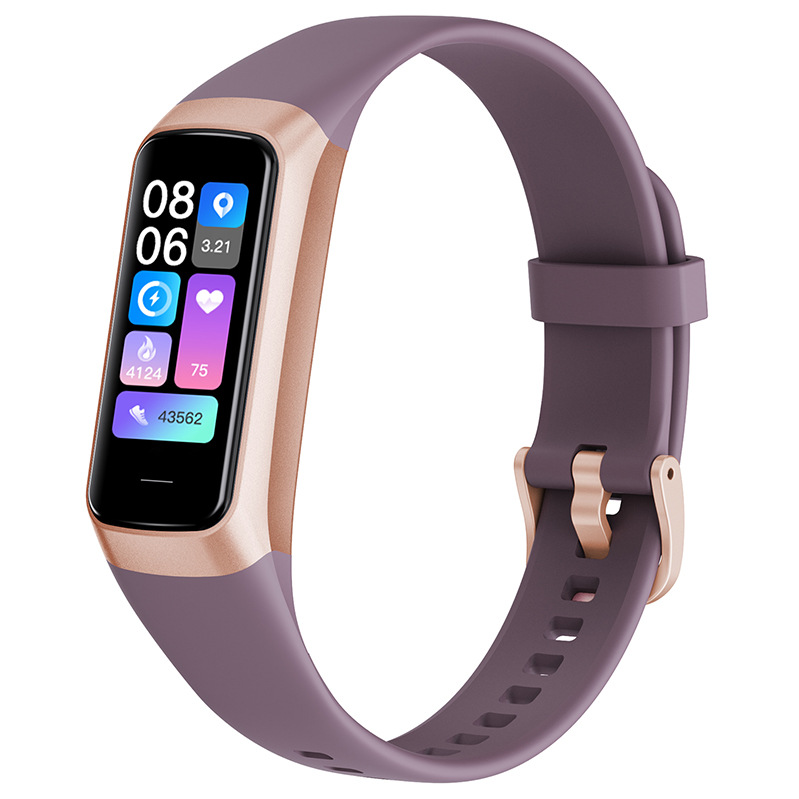 Smart Fitness Tracker – 1.1" AMOLED Display, 25 Sports Modes, Heart Rate & BP Monitor