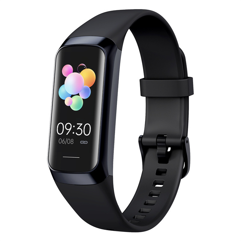 Smart Fitness Tracker – 1.1" AMOLED Display, 25 Sports Modes, Heart Rate & BP Monitor