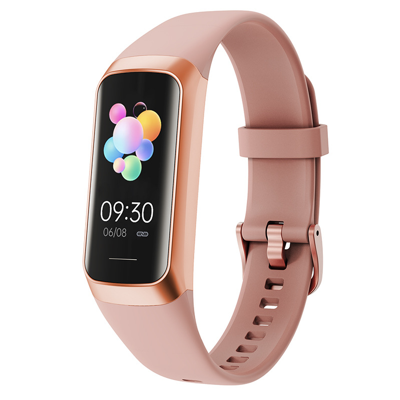 Smart Fitness Tracker – 1.1" AMOLED Display, 25 Sports Modes, Heart Rate & BP Monitor